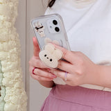 バニーダンダンアクリルスマホグリップ/Bunny DungDung Acrylic Tok BEIGE