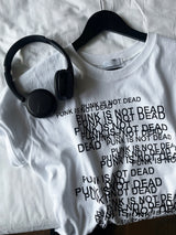 パンクレタリングTシャツ
