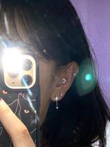 shiny earrings