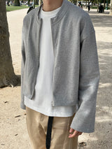 Melange twoway jacket