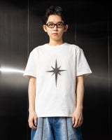 スプレー ハーフトップ Tシャツ / Sprayed Half Top (White)