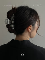 Hair Clip Silver Ball _ ALL SV