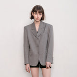BASIC SINGLE JACKET (GREY)