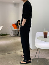 ニューゲントオーシャンアイスプリーツセットアップロングスリーブカーディガン / New Gent Ocean Ice Pleats Set-up Long-Sleeved Cardigan (2 colors)