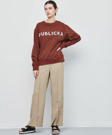 [UNISEX]PUBLICKA LOGO SWEATSHIRT_BRIC (6636726452342)
