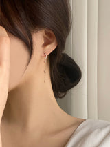 ミニムーンツインピアス/2color