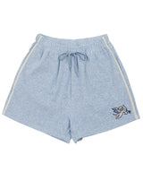ANGEL EMBROIDERY TOWEL HALF PANTS (6584943673462)