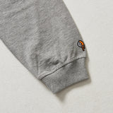 オーバーフィットプリンティングフードジップアップ/OVERFIT PRINTING HOOD ZIP-UP-MELANGE GREY