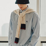 ケーブルニットショールマフラー/CABLE KNIT SHAWL MUFFLER_OATMEAL