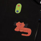 KIRSH X MISAKI KAWAI ARTWORK POINT HOODIE ZIP UP [BLACK]