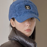 VA Square Stud Fleece Camp Cap / Navy