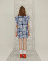 グラニースクエアオーバーサイズベスト/GRANNY SQUARE OVERSIZED VEST VERY PERI