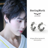キャットクロウ66シルバーフープイヤリング / Catclaw 66 silver hoop earring (4593036591222)