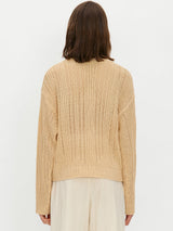 シアーリブニット / Sheer ribbed knit - Ecru