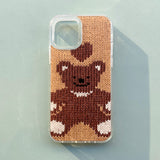 TEDDY BEAR HARD JELL CASE_BEIGE
