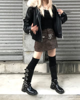 ビンテージファー2WAYブルゾンジャンパー