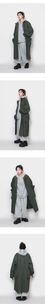 ロングトレンチボンバージャケット / Long Trench Bomber Jacket