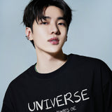 HOLYNUMBER7 X DKZ チェチャンレタリングブラックTシャツ