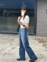 Side line over denim