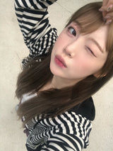 カミラストライプジップアップ