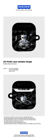 SPACE NIGHT STEEL BEAR-BLACK(AIR PODS-HARD) (6613160394870)