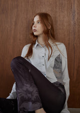 ビンテージレースクロップドシャツ/VINTAGE LACE CROPPED SHIRT