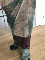 ロエルメッシュロングワンピースセット