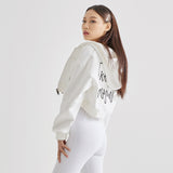 Spill Logo Hoodie Zip up White (6600760197238)