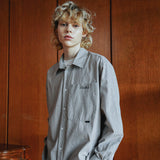 Stripe over fit shirts (6622863491190)