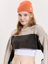 COLOR BLOCKING KNIT