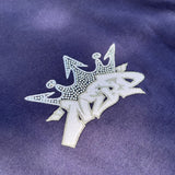 9090 × NERDUNIT King Logo Rhinestone Tee