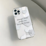 ハートバルーンレタリングアイフォンケース/Heart Balloon Lettering Phone Case