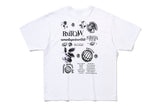 モノクロームグラフィックTシャツ / MONOCHROME GRAPHIC TEE_WHITE