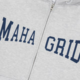 APPLIQUE ZIP UP HOODIE 