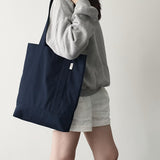 ツイルシンプルラインバッグ - deep navy