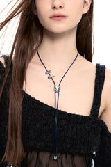 NO.483 [SILVER] HEART CODE LOCK NECKLACE