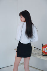 オープニングクロップドシャツ / HI (8285) opening cropped shirt