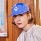 Multi Color Palm Tree Label Camp Cap Blue