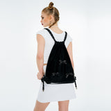 リボンジムサック / Ribbon Gym Sack [Black]