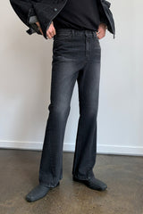 LOOKPINE LIN BLACK DENIM SET - PANTS (6690578432118)