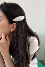オーバルサテンヘアピン