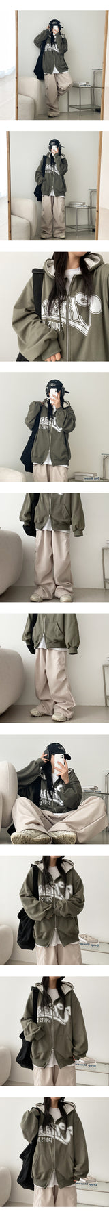 Bicol String Pleated Cargo Wide Pants