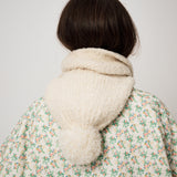 BOUCLE BALACLAVA MUFFLER, CREAM