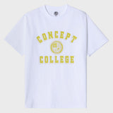 クラシックビッグロゴクルーネックホワイトユニセックスTシャツ / Classic Big Logo Crew Neck White Unisex T-shirt