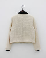 ウールツイードポイントジャケット / Wool Tweed Point Jacket (2color)