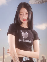 0 2 hardboiled crop t-shirt - BLACK (6567587479670)