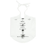 ホルターネックノースリーブ / 222 Halter neck sleeveless - White