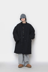 Long bomber  padded jacket