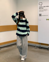 [Bellide made] ストライプ長袖Tシャツ