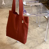 Twill simple line bag - brick
